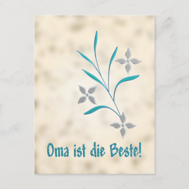 Oma ist der Beste Postcard (Front)