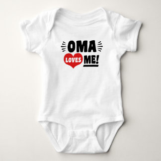 Oma Loves Me Baby Bodysuit