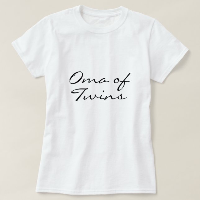 Oma of Twins T-Shirt (Design Front)