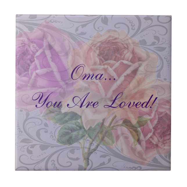 Oma "Oma You Are Loved!" Tile (Front)