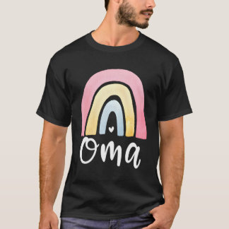 Oma Rainbow For Ger Grandma Grand T-Shirt