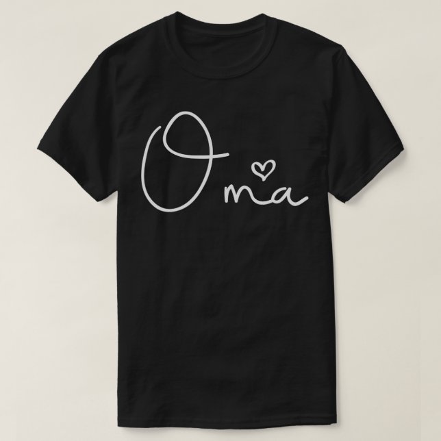 Oma Rainbow Women German Grandma Christmas From Gr T-Shirt (Design Front)
