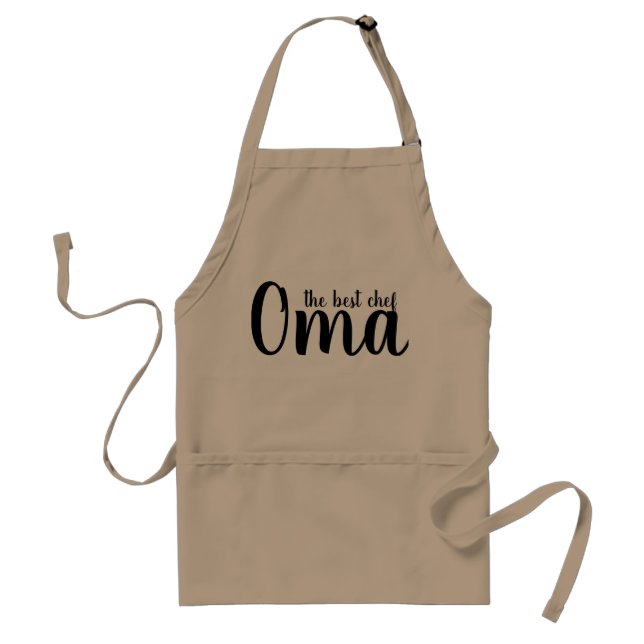 Oma - The Best Chef Standard Apron (Front)