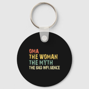 Oma The Woman The Myth The D Influence Funny Vinta Key Ring