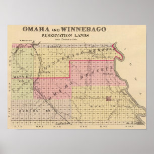 Omaha and Winnebago Reservations in Nebraska Poster