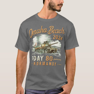 Omaha Beach 1944 DDay 2024 80th Anniversary Norman T-Shirt