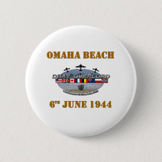 Omaha Beach 6th June 1944 6 Cm Round Badge
