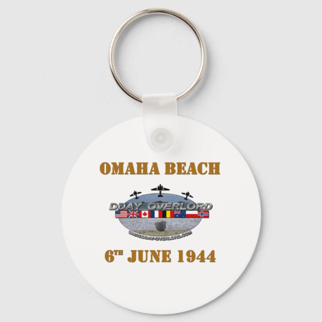 Omaha Beach 6th June 1944 Key Ring (Front)