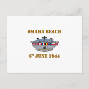 Omaha Beach 6th June 1944 Postcard