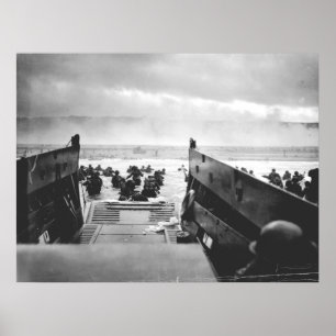 Omaha Beach, Normandy, D-Day 1944 Poster