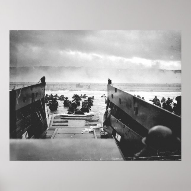 Omaha Beach, Normandy, D-Day 1944 Poster (Front)