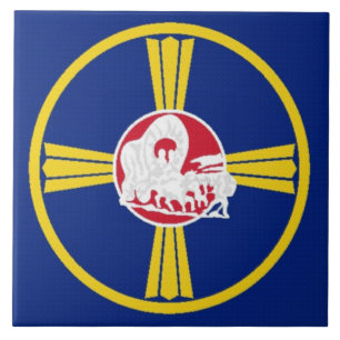 Omaha city flag tile