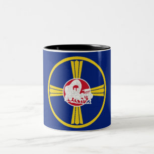 Omaha city flag Two-Tone coffee mug