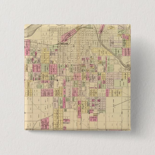 Omaha City, Nebraska 15 Cm Square Badge (Front)