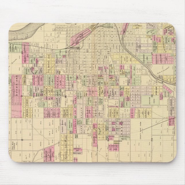 Omaha City, Nebraska Mouse Mat (Front)
