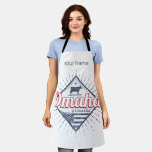 Omaha City Nebraska United States Vintage USA Apron