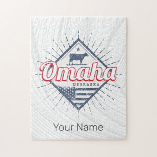Omaha City Nebraska United States Vintage USA Jigsaw Puzzle
