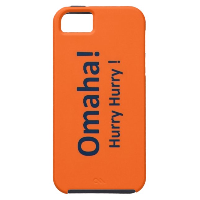 OMAHA iphone 5/5s Hard Cover Denver Broncos (Back)