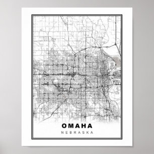 Omaha Map Poster