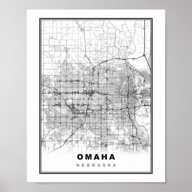 Omaha Map Poster (Front)