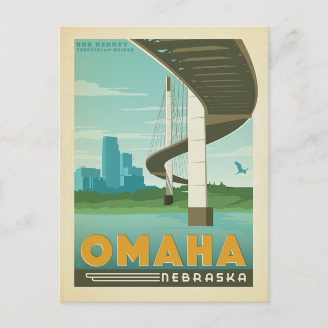 Omaha, NB Postcard (Front)