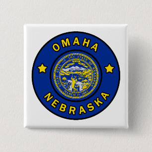 Omaha Nebraska 15 Cm Square Badge