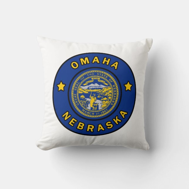 Omaha Nebraska Cushion (Front)