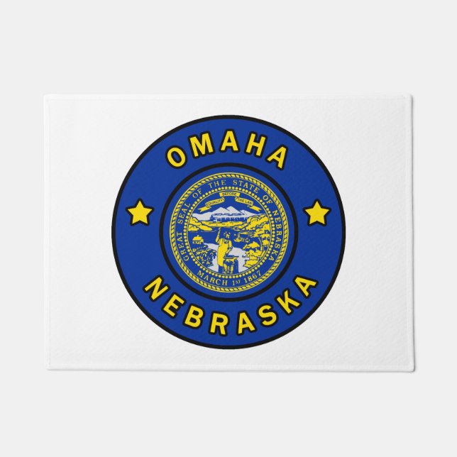 Omaha Nebraska Doormat (Front)