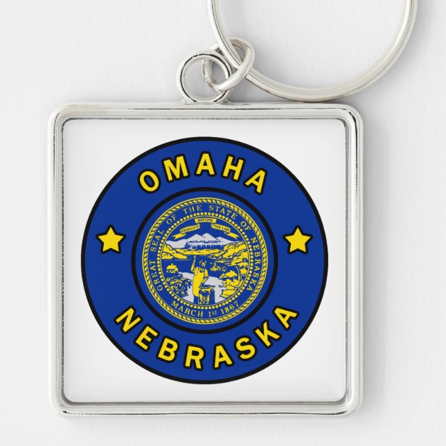 Omaha Nebraska Key Ring (Front)