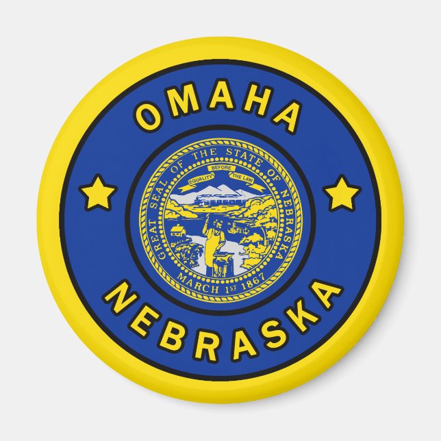 Omaha Nebraska Magnet (Front)
