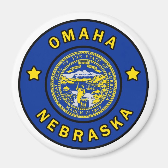 Omaha Nebraska Magnet (Front)
