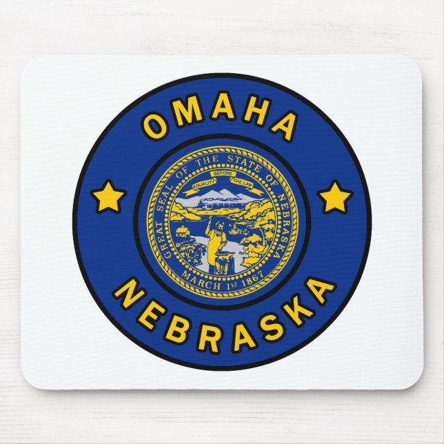 Omaha Nebraska Mouse Mat (Front)
