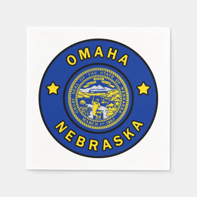 Omaha Nebraska Napkin (Front)