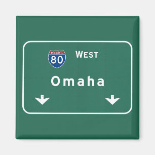 Omaha Nebraska ne Interstate Highway Freeway : Magnet