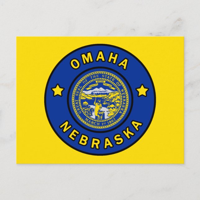Omaha Nebraska Postcard (Front)