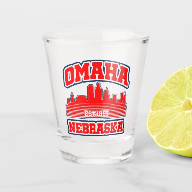 Omaha,Nebraska Shot Glass (Front)