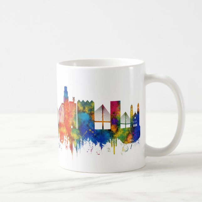 Omaha Nebraska Skyline Coffee Mug (Right)