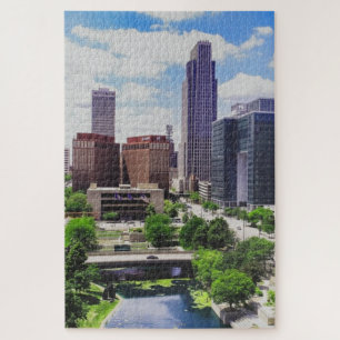 Omaha Nebraska Skyline Jigsaw Puzzle