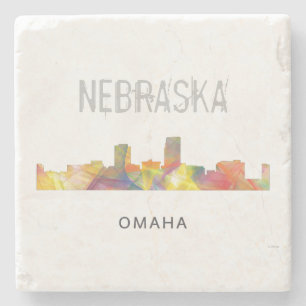 OMAHA NEBRASKA SKYLINE WB1 - STONE COASTER