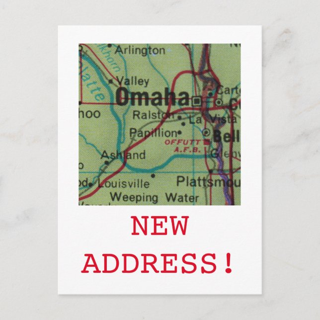 Omaha New Address announcement Postcard (Front)