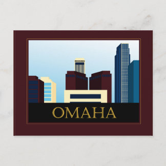 Omaha Skyline Postcard