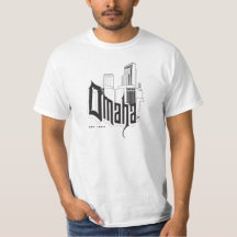 Omaha Skyline/Typography T-shirt