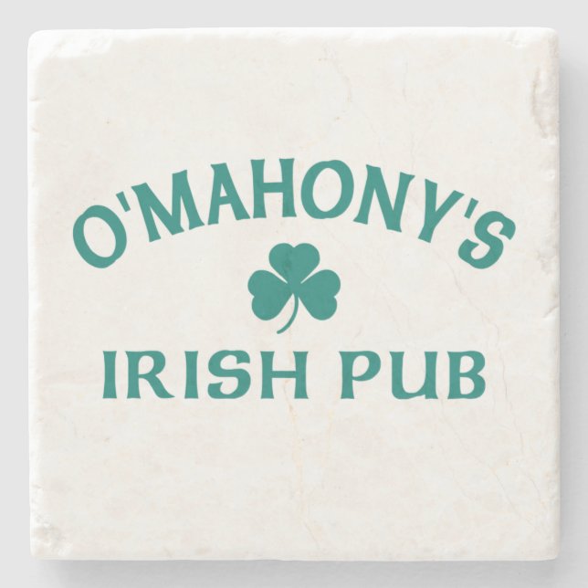 O'Mahony's Irish Pub Stone Coaster (Front)