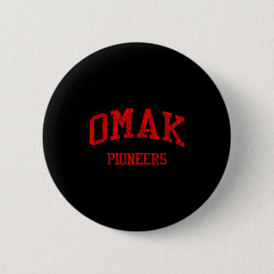 Omak High School Hs Omak Wa Vintage Srts  6 Cm Round Badge