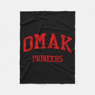 Omak High School Hs Omak Wa Vintage Srts  Fleece Blanket
