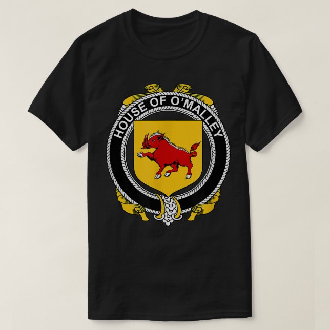 O'Malley Coat of Arms  Family Crest   T-Shirt (Design Front)