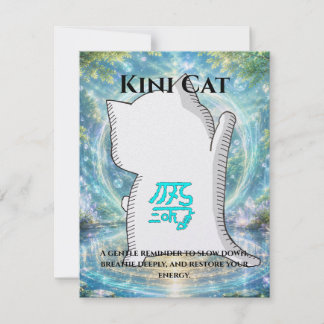 Omamori Card #003 – Kini Cat | Healing • Recovery