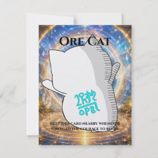 Omamori Card #007 – Ore Cat | Courage • Action
