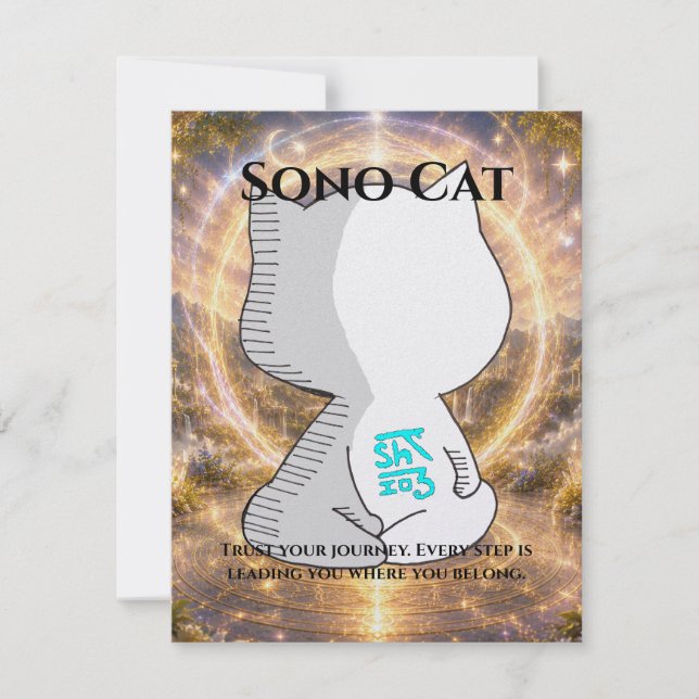 Omamori Card #009 – Sono Cat | Purpose • Path (Front)