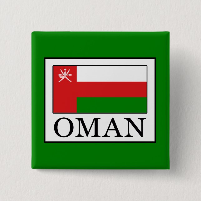 Oman 15 Cm Square Badge (Front)